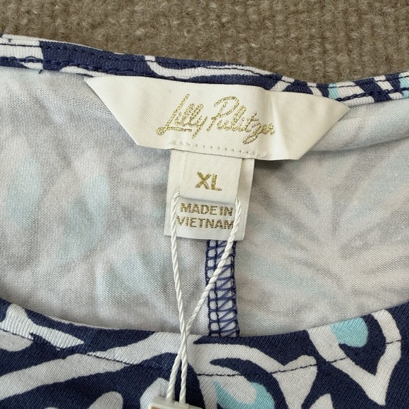 NWT Lilly Pulitzer Chace Maxi Dress Woman's Size XL Sapphire Pool Summer - Picture 7 of 11